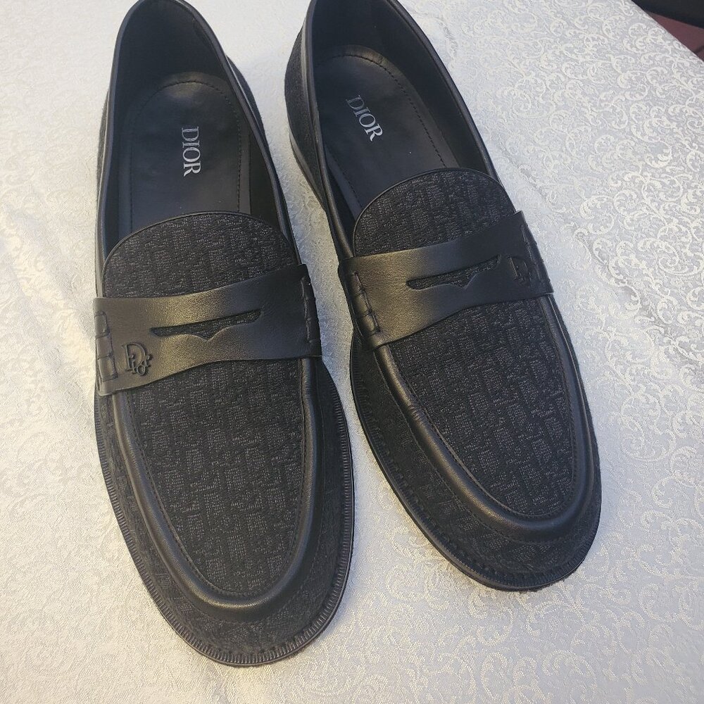 mens beautiful dior granville loafers size 42 (us 9)
